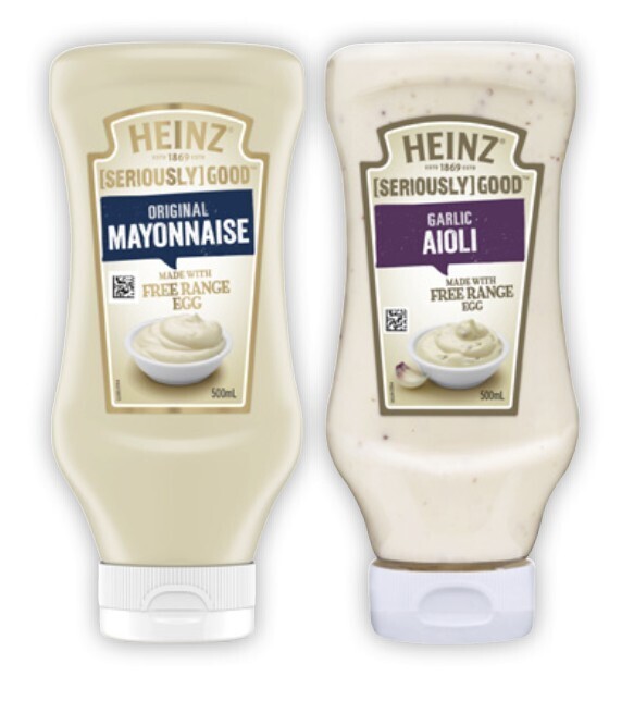 Heinz seriously good aioli or mayonnaise 500ml offer at Coles