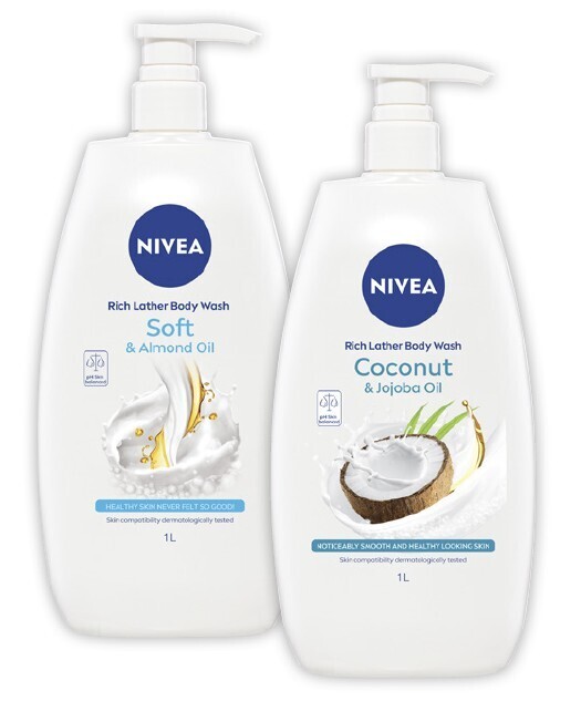 Nivea shower cream or gel 1 litre offer at Coles