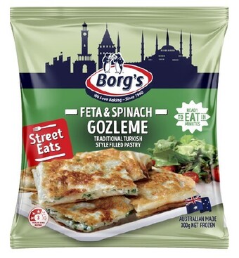 Coles Borg's feta & spinach gozleme 300g offer