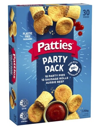Coles Patties party pack 30 pieces 1.25kg offer