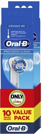 Coles Oral b precision clean refills 10 pack offer
