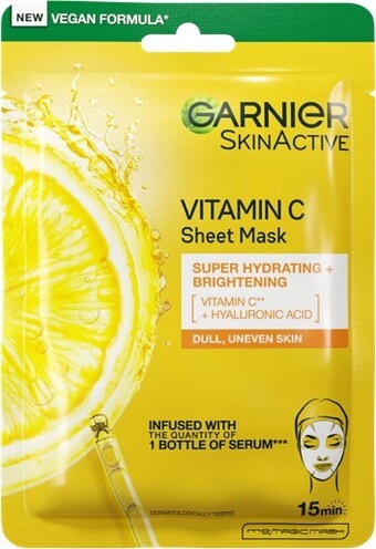 Coles Garnier vitamin c brightening sheet mask 28g offer