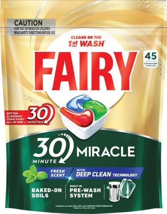 Coles Fairy 30 minute miracle deep clean 45 pack offer