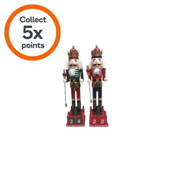 Woolworths Amazing christmas the christmas countdown nutcrackers 40cm set of 2 offer