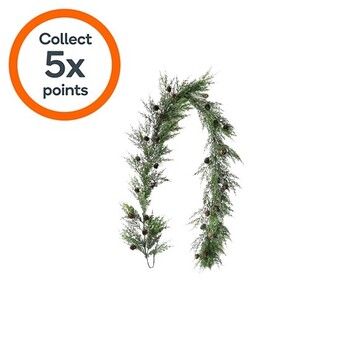 Xmas & co. 180cm pine needle garland with pine cones