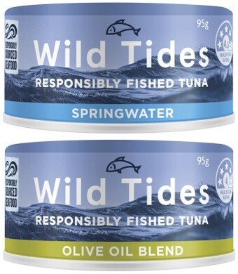 Coles Wild tides tuna 95g offer