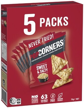 Coles Cheezels or parkers pretzels 6 pack or popcorners 5 pack offer