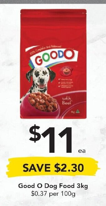 Drakes Good O Dog Food 3kg offer