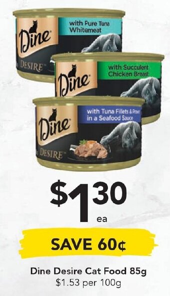 Drakes Dine Desire Cat Food 85g offer
