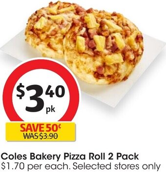 Coles Coles Bakery Pizza Roll 2 Pack offer