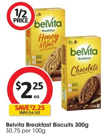 Coles Belvita Breakfast Biscuits 300g offer