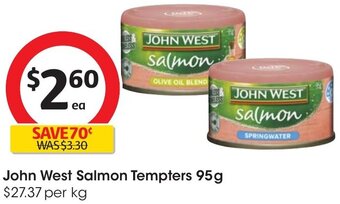 Coles John West Salmon Tempters 95g offer