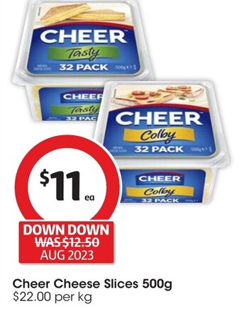 Coles Cheer Cheese Slices 500g offer