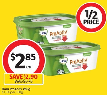 Coles Flora ProActiv 250g offer