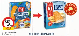 Coles I&J Fish Fillets 425g offer