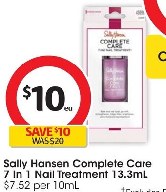 Coles Sally Hansen Complete Care 7 In 1 Nail Treatment 13.3mL offer