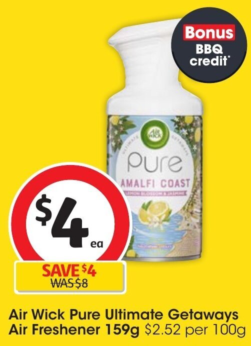 Air Wick Pure Ultimate Getaways Air Freshener 159g offer at Coles