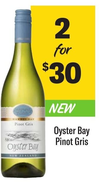 Coles Oyster Bay Pinot Gris offer