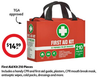 Coles First Aid Kit 210 Pieces offer