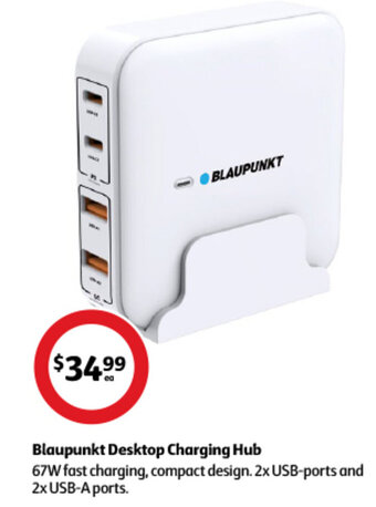 Coles Blaupunkt Desktop Charging Hub offer