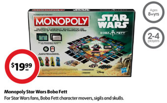 Coles Monopoly Star Wars Boba Fett offer