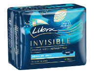 Woolworths Libra Invisible Pads Pk 10-14 offer