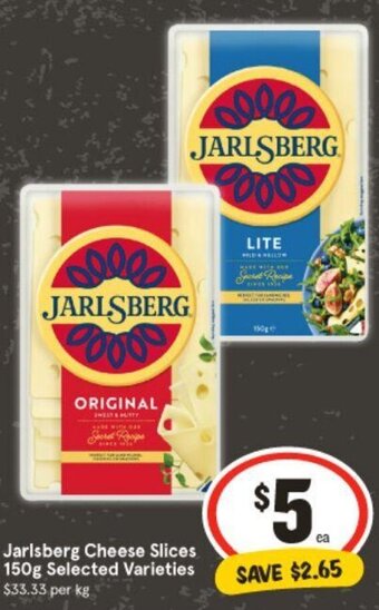 IGA Jarlsberg Cheese Slices 150g Selected Varieties offer