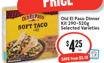 IGA Old El Paso Dinner Kit 290-520g Selected Varieties offer