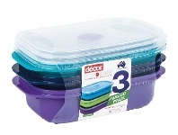Decor Microsafe Jewel Oblong 3 x 900ml