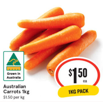 IGA Australian Carrots 1kg offer