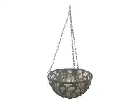 LivingStyles Minto Cast Iron Hanging Basket Planter offer