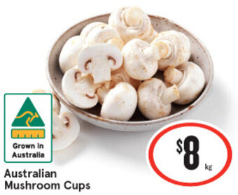 IGA Australian Mushroom Cups offer