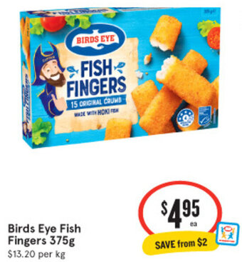 IGA Birds Eye Fish Fingers 375g offer