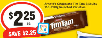 IGA Arnott's Chocolate Tim Tam Biscuits 165-200g Selected Varieties offer