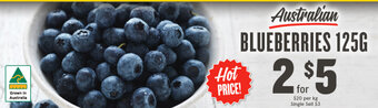 IGA Australian BLUEBERRIES 125G offer
