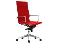 LivingStyles Web PU Leather Executive Office Chair, High Back, Red offer
