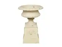 LivingStyles Tuscan Cast Iron Garden Urn & Pedestal Set offer