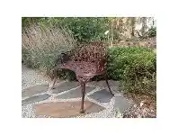 LivingStyles Duchess Cast Iron Garden Bench, Rust offer
