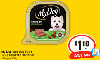 IGA My Dog Wet Dog Food 100g Selected Varieties offer