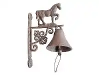 LivingStyles Cast Iron Prancing Horse Wall Mount Door Bell offer
