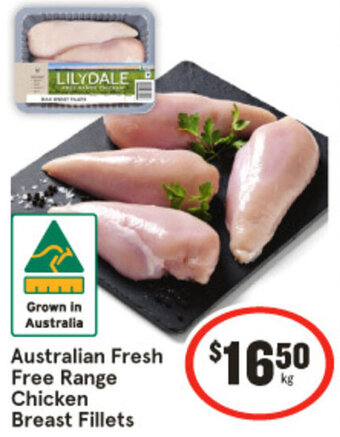 IGA Australian Fresh Free Range Chicken Breast Fillets offer