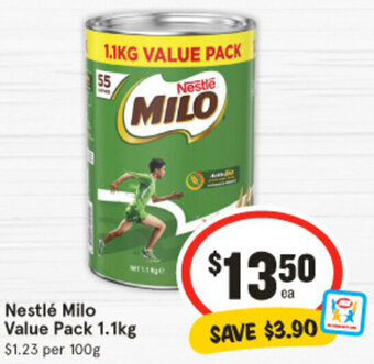 IGA Nestlé Milo Value Pack 1.1kg offer