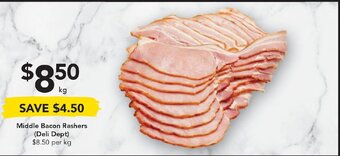 Drakes Middle Bacon Rashers offer