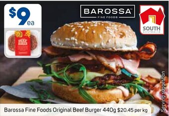 Foodland Barossa Fine Foods Original Beef Burger 440g offer