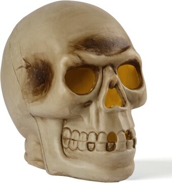 Spotlight Spooky hollow large light up skull decoration offer