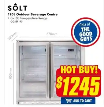 The Good Guys Sôlt 190L Outdoor Beverage Center offer