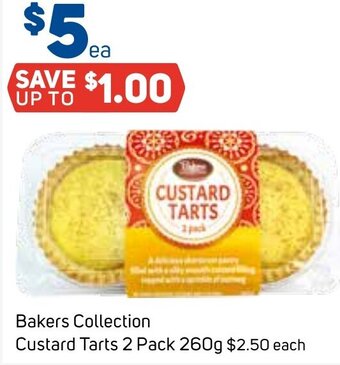 Bakers Collection Custard Tarts 2 Pack 260g