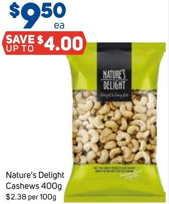 Foodland Nature's Delight Cashews 400g offer