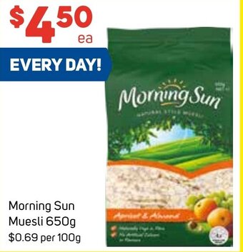 Foodland Morning Sun Muesli 650g offer