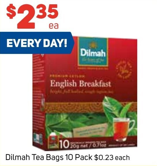Dilmah Tea Bags 10 Pack offer at Foodland